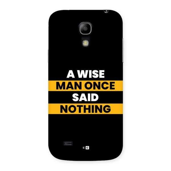 Wise Man Back Case for Galaxy S4 Mini