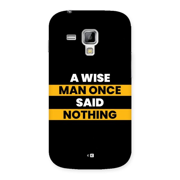 Wise Man Back Case for Galaxy S Duos