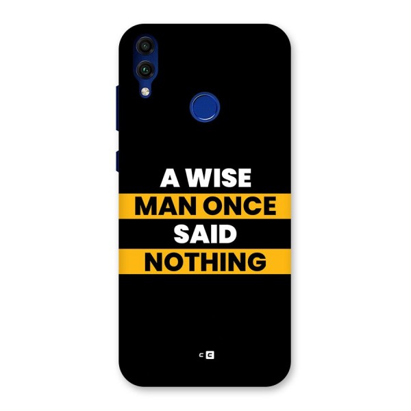 Wise Man Back Case for Honor 8C