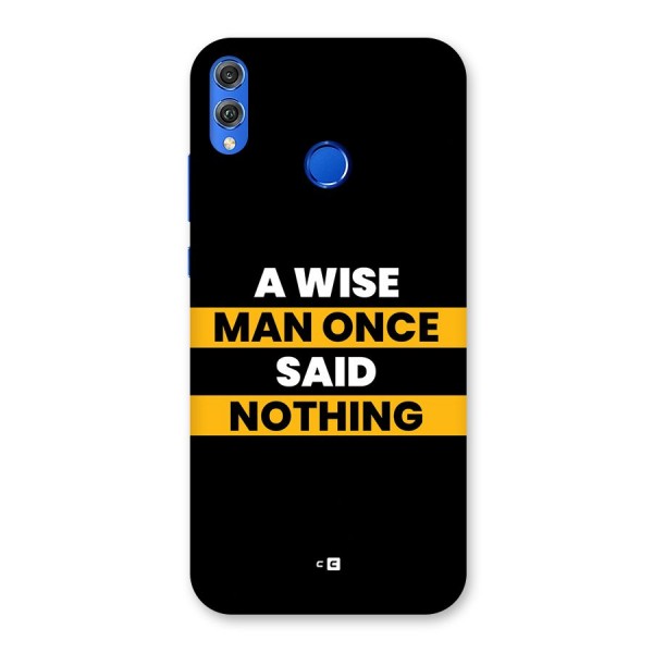 Wise Man Back Case for Honor 8X