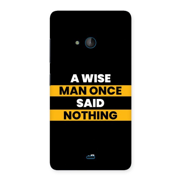 Wise Man Back Case for Lumia 540