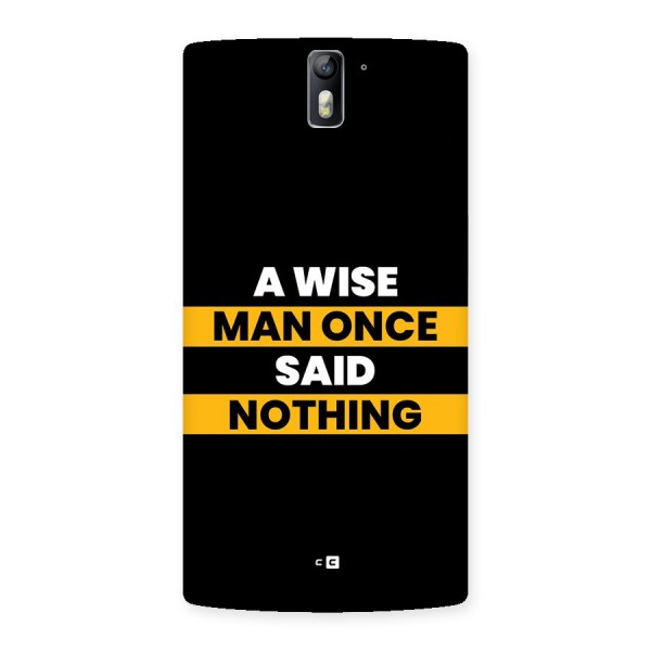 Wise Man Back Case for OnePlus One