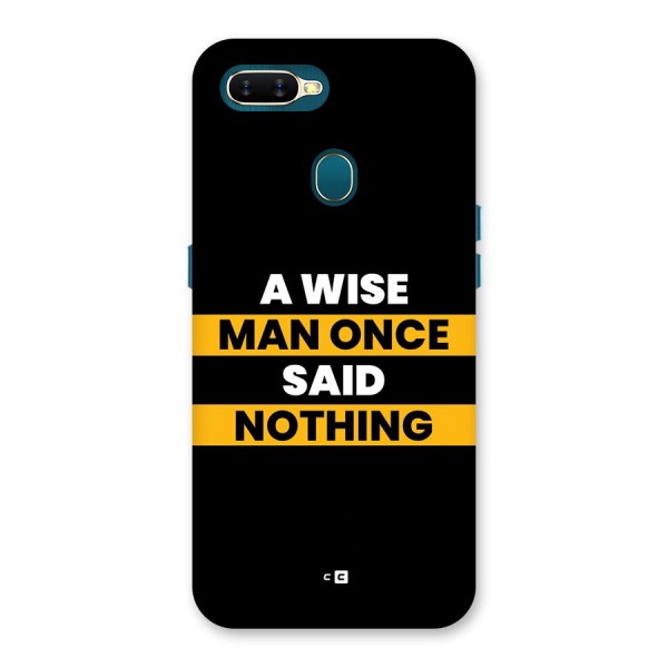 Wise Man Back Case for Oppo A11k