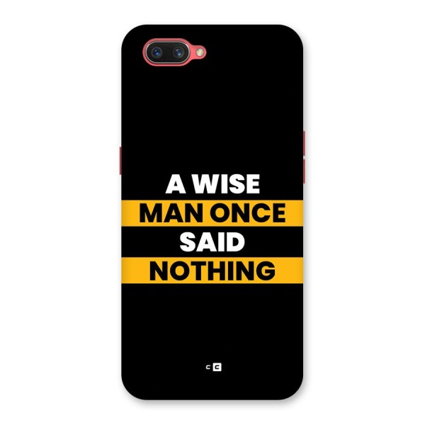 Wise Man Back Case for Oppo A3s