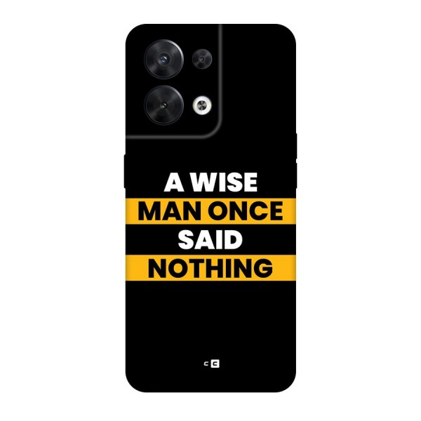 Wise Man Back Case for Oppo Reno8 5G