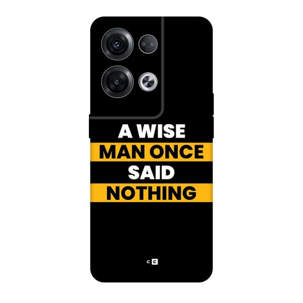 Wise Man Back Case for Oppo Reno8 Pro 5G