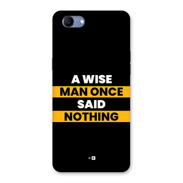 Wise Man Back Case for Realme 1