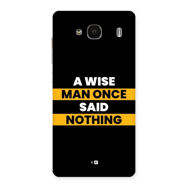 Wise Man Back Case for Redmi 2s