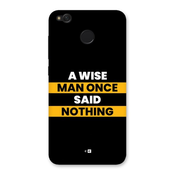 Wise Man Back Case for Redmi 4