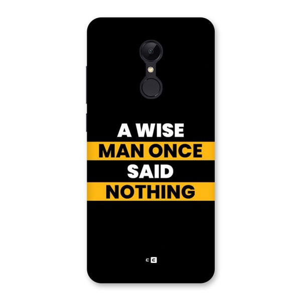 Wise Man Back Case for Redmi 5