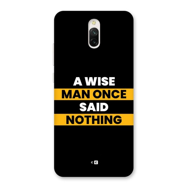 Wise Man Back Case for Redmi 8A Dual