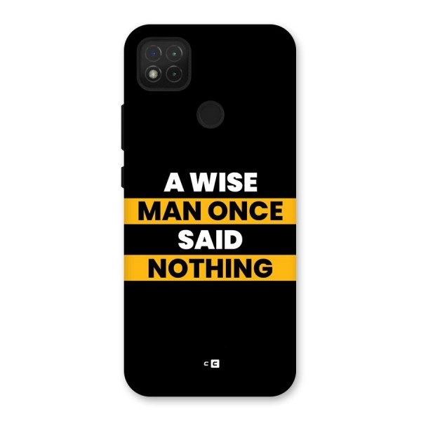 Wise Man Back Case for Redmi 9