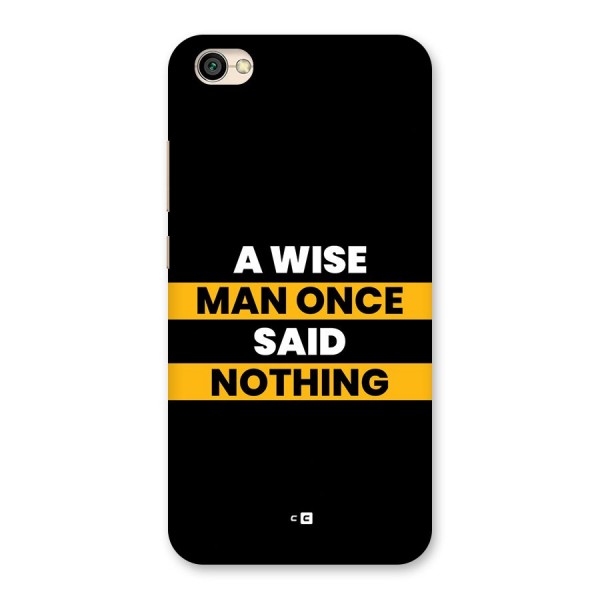 Wise Man Back Case for Redmi Y1 Lite