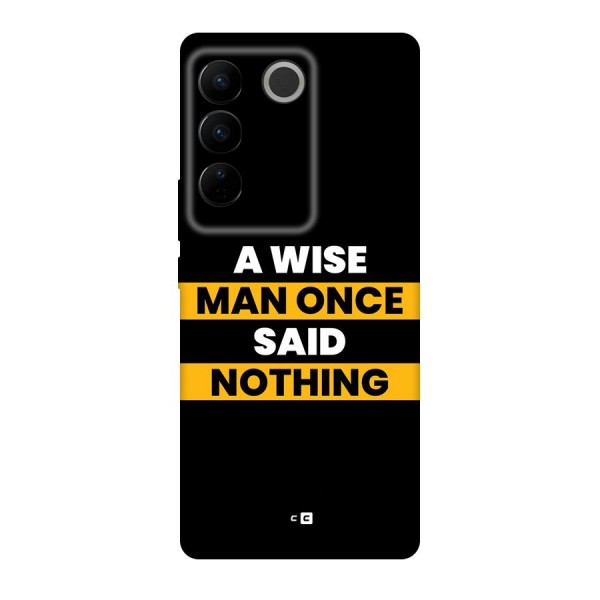 Wise Man Back Case for Vivo V27