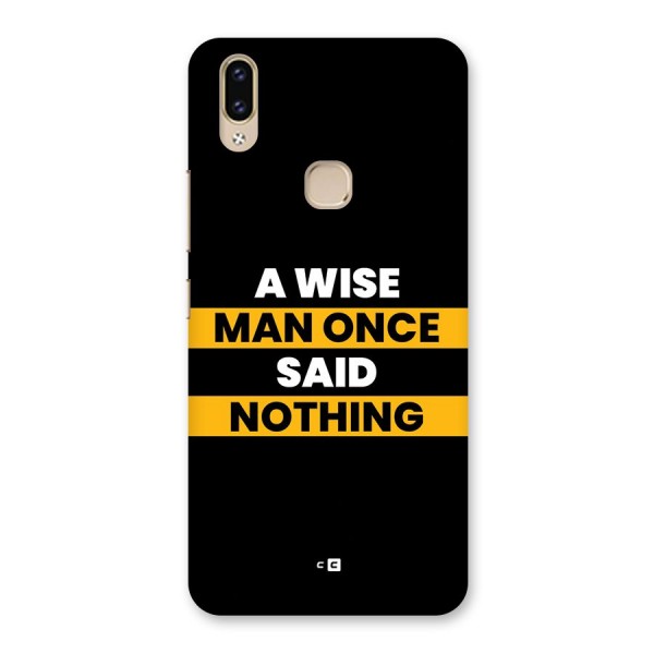 Wise Man Back Case for Vivo V9