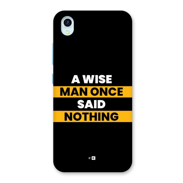 Wise Man Back Case for Vivo Y1s