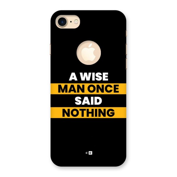 Wise Man Back Case for iPhone 8 Logo Cut