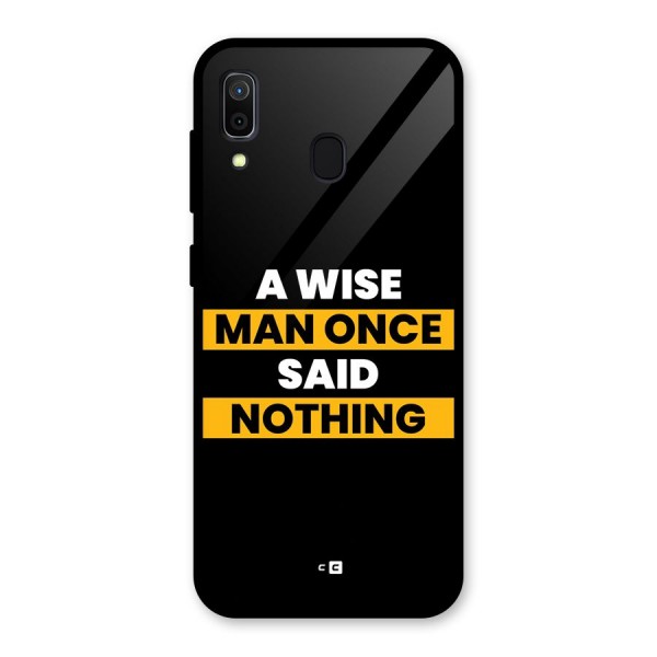 Wise Man Glass Back Case for Galaxy A30