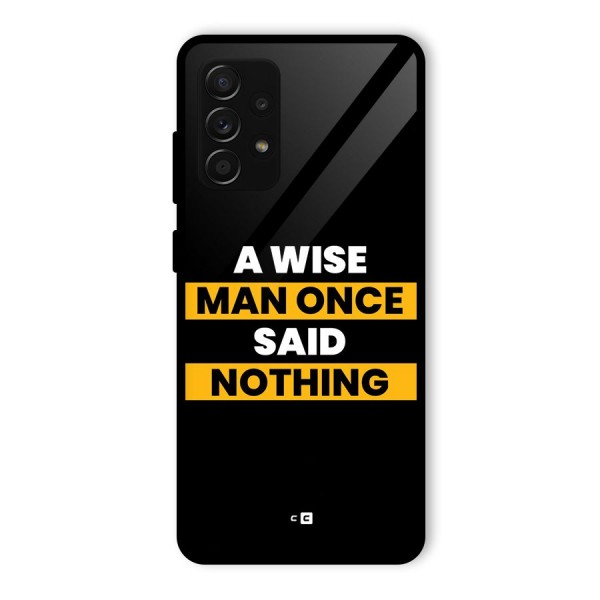 Wise Man Glass Back Case for Galaxy A53 5G