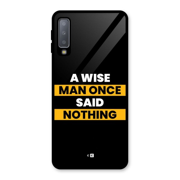 Wise Man Glass Back Case for Galaxy A7 (2018)