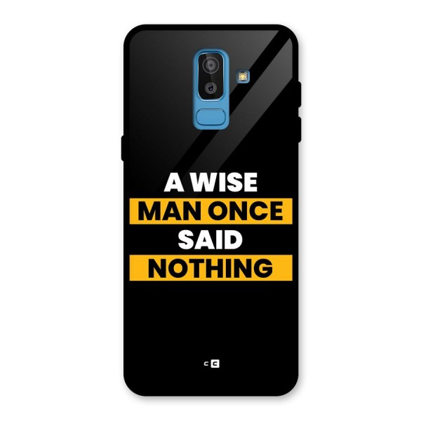 Wise Man Glass Back Case for Galaxy J8