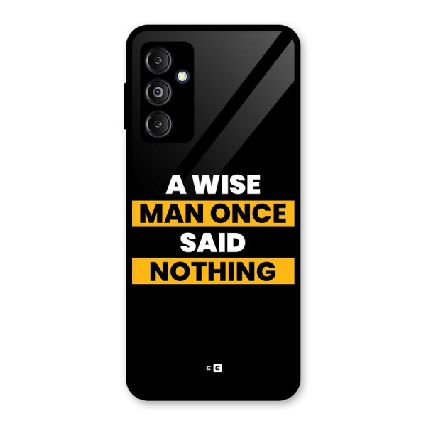 Wise Man Glass Back Case for Galaxy M14 5G