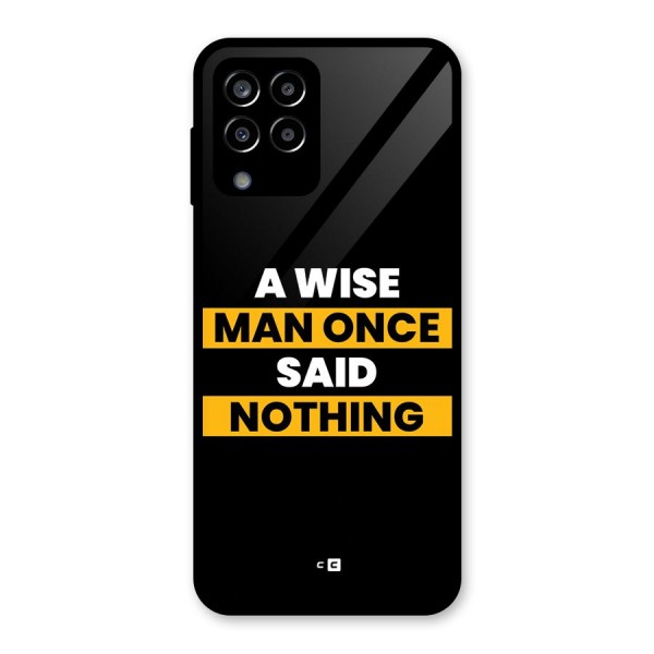 Wise Man Glass Back Case for Galaxy M33