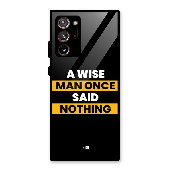 Wise Man Glass Back Case for Galaxy Note 20 Ultra