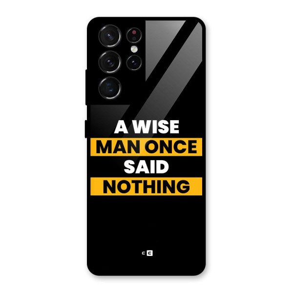 Wise Man Glass Back Case for Galaxy S21 Ultra 5G