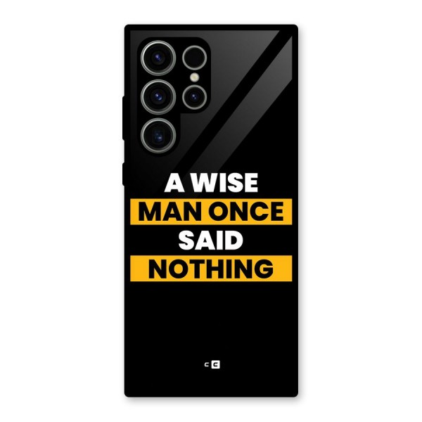 Wise Man Glass Back Case for Galaxy S23 Ultra