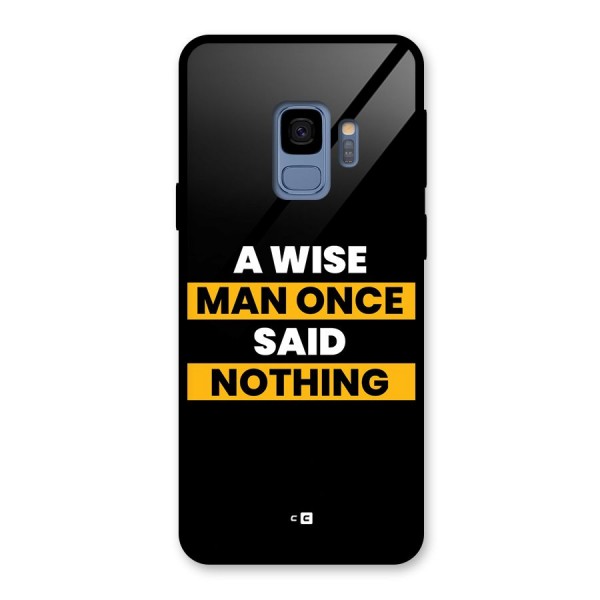 Wise Man Glass Back Case for Galaxy S9