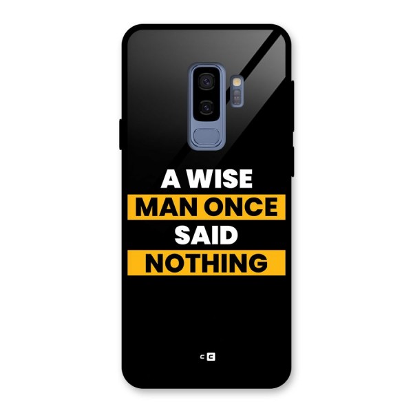 Wise Man Glass Back Case for Galaxy S9 Plus