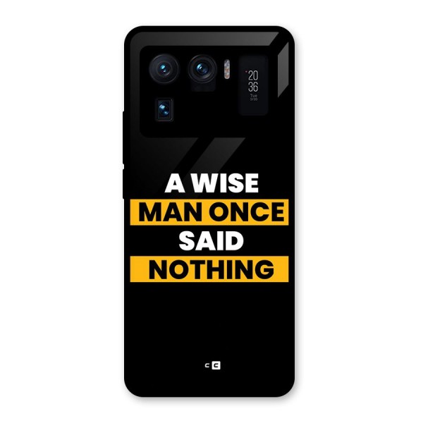 Wise Man Glass Back Case for Mi 11 Ultra