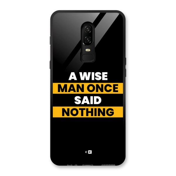 Wise Man Glass Back Case for OnePlus 6