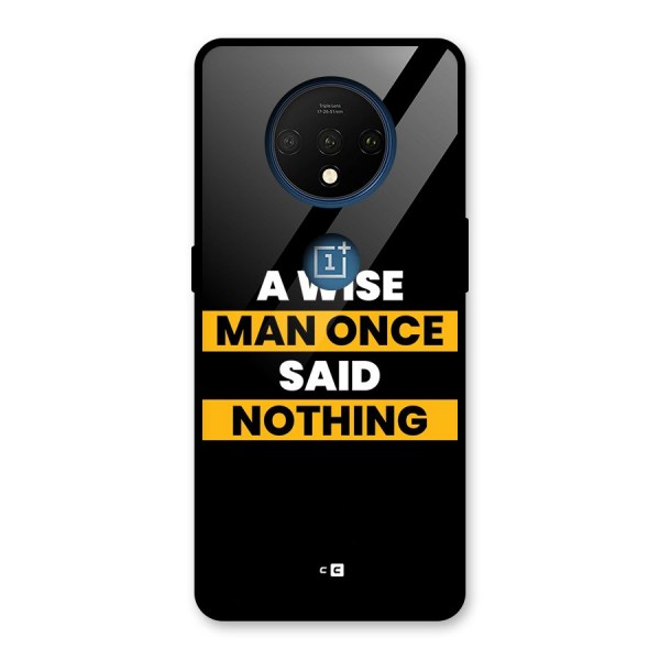 Wise Man Glass Back Case for OnePlus 7T