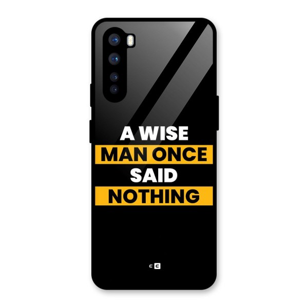 Wise Man Glass Back Case for OnePlus Nord