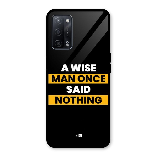 Wise Man Glass Back Case for Oppo A53s 5G