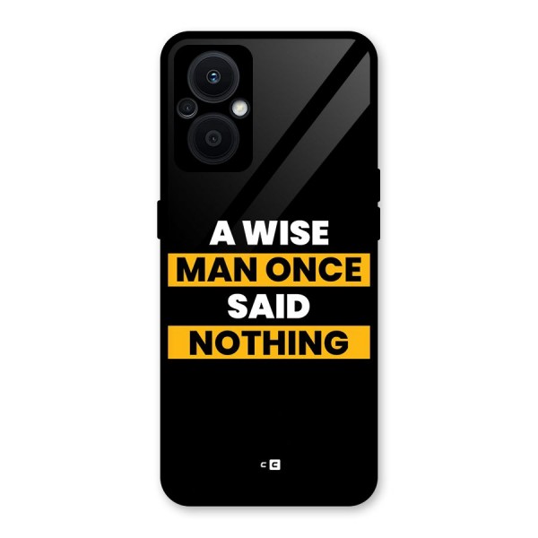 Wise Man Glass Back Case for Oppo F21s Pro 5G