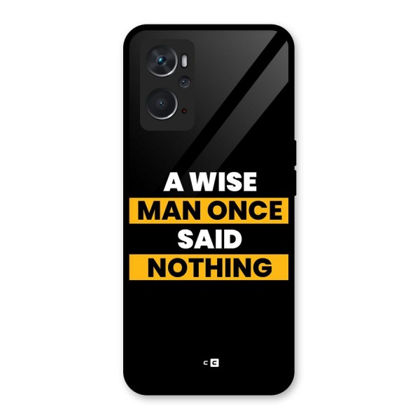 Wise Man Glass Back Case for Oppo K10 4G