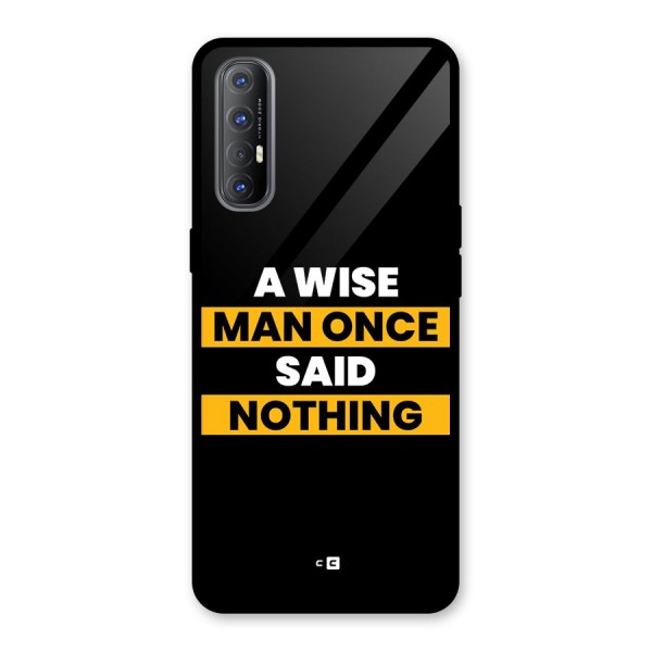 Wise Man Glass Back Case for Oppo Reno3 Pro