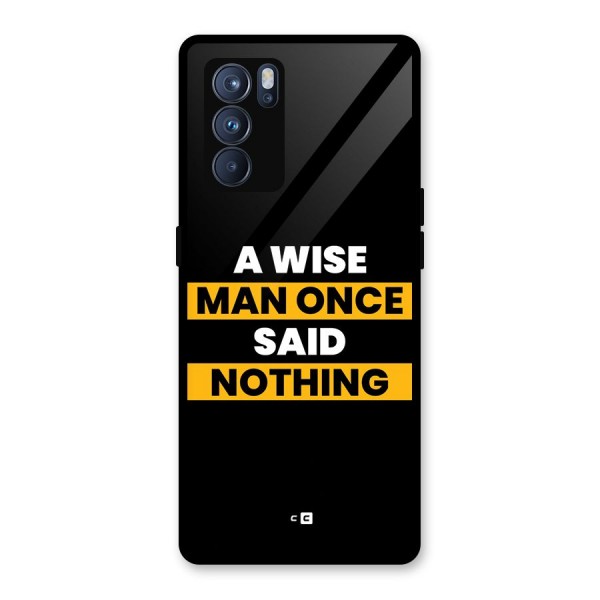 Wise Man Glass Back Case for Oppo Reno6 Pro 5G