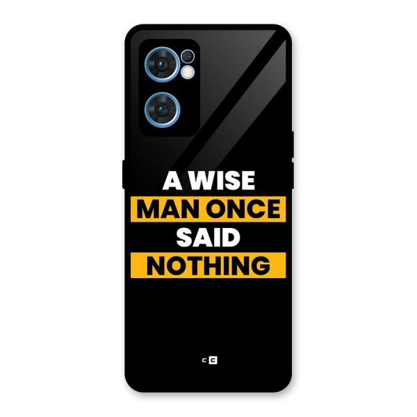 Wise Man Glass Back Case for Oppo Reno7 5G