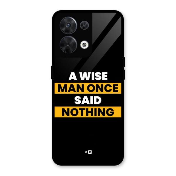 Wise Man Glass Back Case for Oppo Reno8 5G