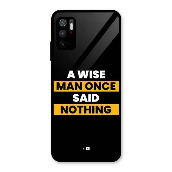 Wise Man Glass Back Case for Poco M3 Pro 5G