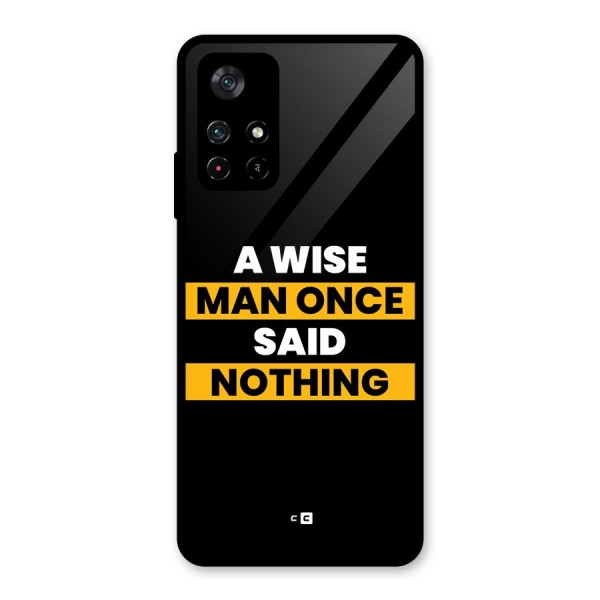 Wise Man Glass Back Case for Poco M4 Pro 5G