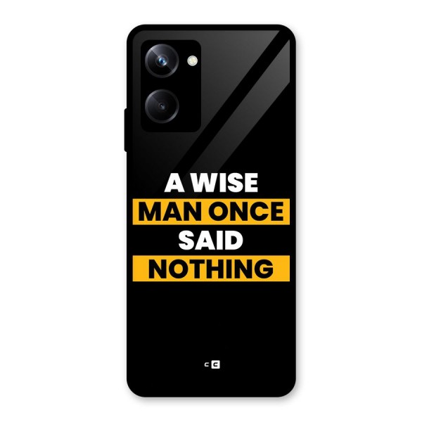 Wise Man Glass Back Case for Realme 10 Pro