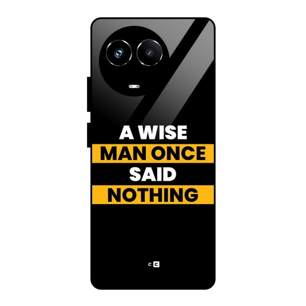 Wise Man Glass Back Case for Realme 11X