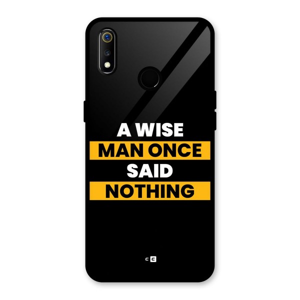 Wise Man Glass Back Case for Realme 3