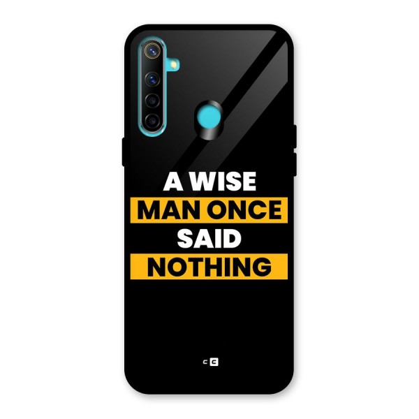 Wise Man Glass Back Case for Realme 5