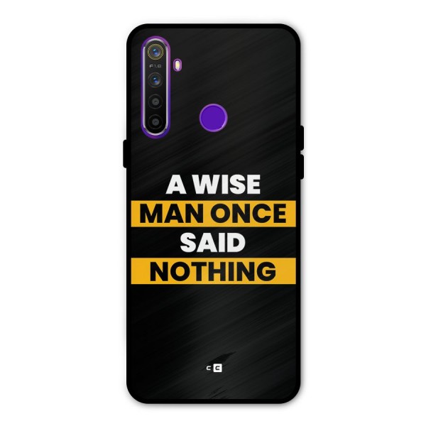 Wise Man Glass Back Case for Realme 5s